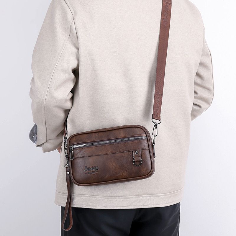 Men's One Shoulder Fashionable Crossbody Bag Casual Fashion Handbag Business Commuting Retro Business Travel Commuting Men's Bags Shoulder Bags