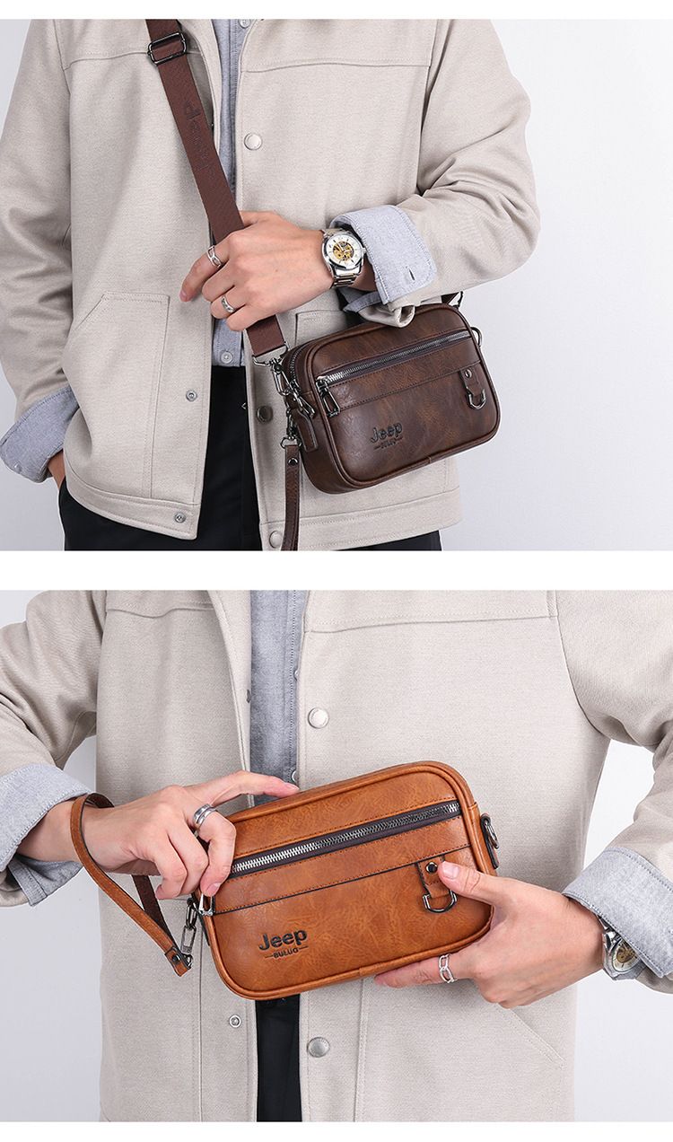 Men's One Shoulder Fashionable Crossbody Bag Casual Fashion Handbag Business Commuting Retro Business Travel Commuting Men's Bags Shoulder Bags