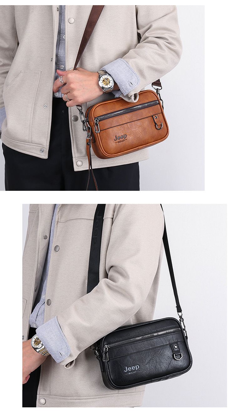 Men's One Shoulder Fashionable Crossbody Bag Casual Fashion Handbag Business Commuting Retro Business Travel Commuting Men's Bags Shoulder Bags
