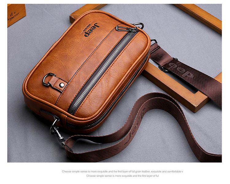 Men's One Shoulder Fashionable Crossbody Bag Casual Fashion Handbag Business Commuting Retro Business Travel Commuting Men's Bags Shoulder Bags