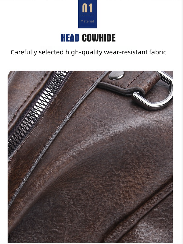 Men's One Shoulder Fashionable Crossbody Bag Casual Fashion Handbag Business Commuting Retro Business Travel Commuting Men's Bags Shoulder Bags