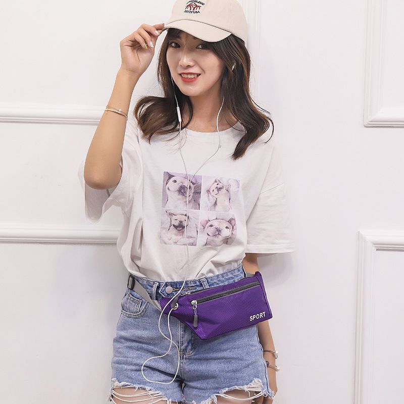 Outdoor Sports Waist Bag Men's Women's Three-Layer Lightweight Mini Waist BagCasual Chest Bag Crossbody Bag Waist Belt for Mobile Phone Men's Bags Waist Packs