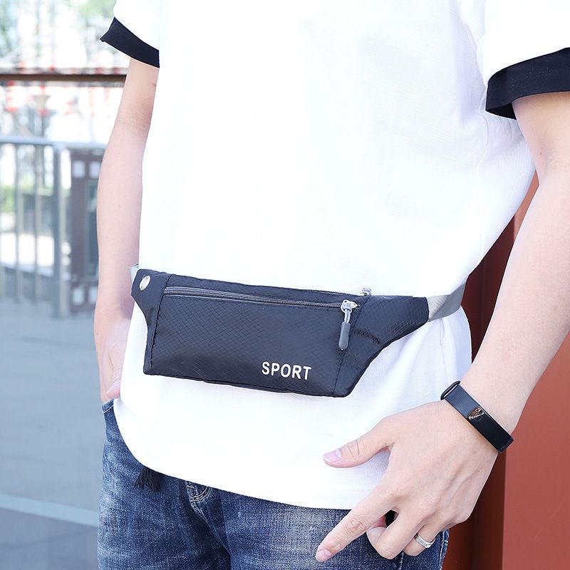 Outdoor Sports Waist Bag Men's Women's Three-Layer Lightweight Mini Waist BagCasual Chest Bag Crossbody Bag Waist Belt for Mobile Phone Men's Bags Waist Packs