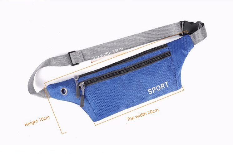 Outdoor Sports Waist Bag Men's Women's Three-Layer Lightweight Mini Waist BagCasual Chest Bag Crossbody Bag Waist Belt for Mobile Phone Men's Bags Waist Packs