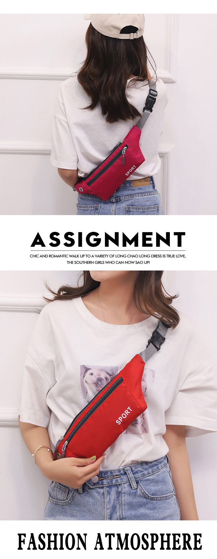 Outdoor Sports Waist Bag Men's Women's Three-Layer Lightweight Mini Waist BagCasual Chest Bag Crossbody Bag Waist Belt for Mobile Phone Men's Bags Waist Packs