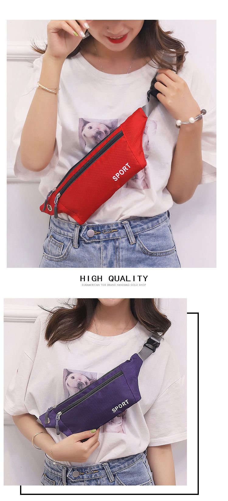 Outdoor Sports Waist Bag Men's Women's Three-Layer Lightweight Mini Waist BagCasual Chest Bag Crossbody Bag Waist Belt for Mobile Phone Men's Bags Waist Packs