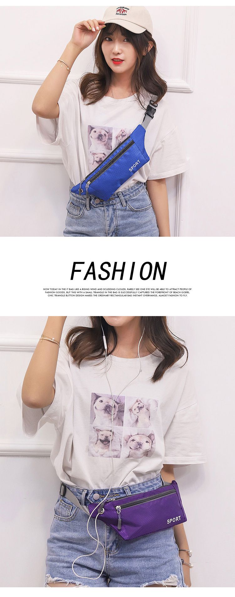 Outdoor Sports Waist Bag Men's Women's Three-Layer Lightweight Mini Waist BagCasual Chest Bag Crossbody Bag Waist Belt for Mobile Phone Men's Bags Waist Packs