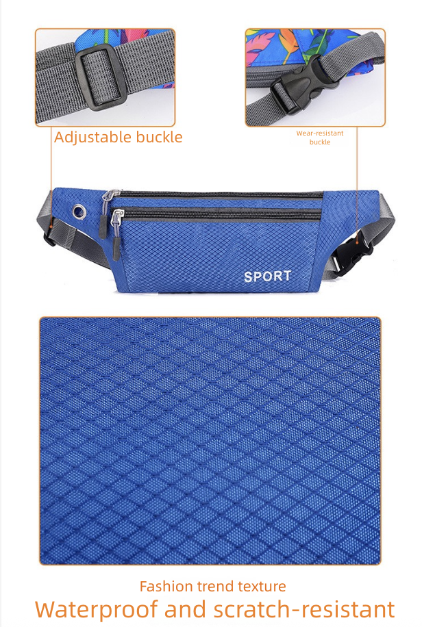 Outdoor Sports Waist Bag Men's Women's Three-Layer Lightweight Mini Waist BagCasual Chest Bag Crossbody Bag Waist Belt for Mobile Phone Men's Bags Waist Packs