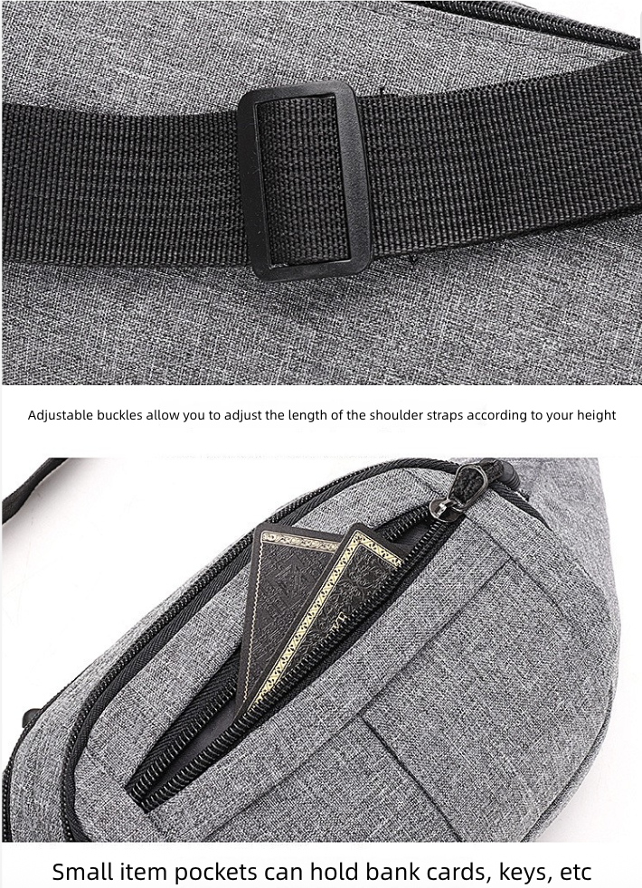 Men's Bags Waist Packs Chest Bag Men's Bag Trendy Travel Outdoor Small Backpack Casual Sports Shoulder Bag Men's Crossbody Phone Bag