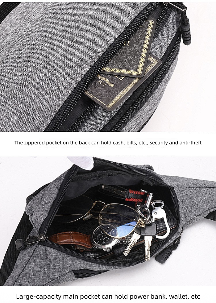 Men's Bags Waist Packs Chest Bag Men's Bag Trendy Travel Outdoor Small Backpack Casual Sports Shoulder Bag Men's Crossbody Phone Bag