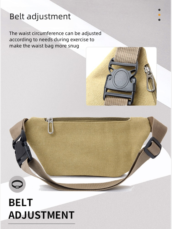 Waist Packs Waist Bag for Men Women Large Capacity Multifunctional Construction Site Work Canvas Wear-Resistant Fashionable Business Wallet Collection