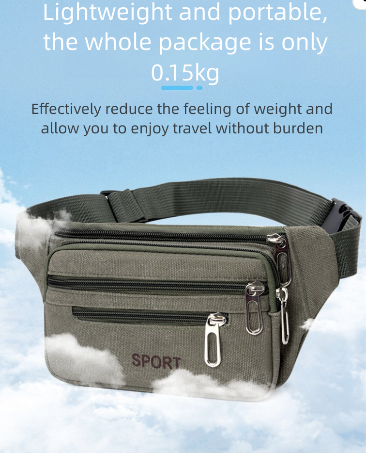 Waist Packs Waist Bag for Men Women Large Capacity Multifunctional Construction Site Work Canvas Wear-Resistant Fashionable Business Wallet Collection