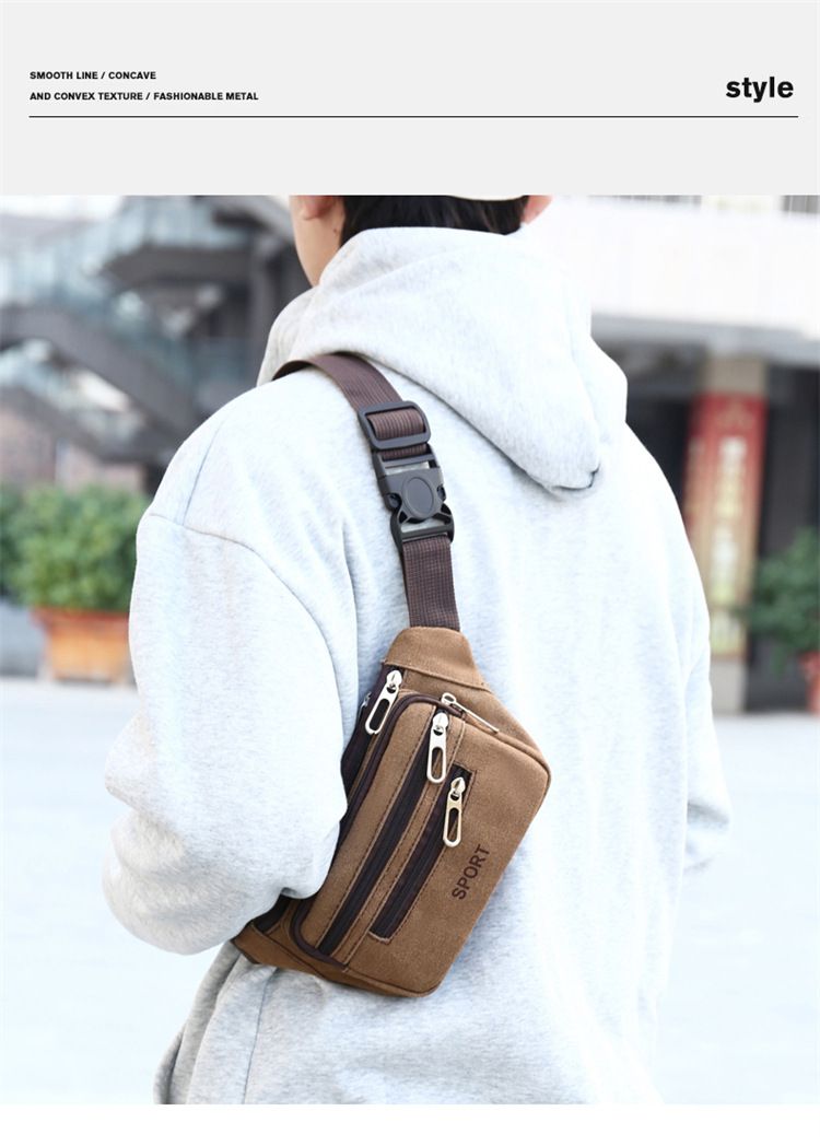 Waist Packs Waist Bag for Men Women Large Capacity Multifunctional Construction Site Work Canvas Wear-Resistant Fashionable Business Wallet Collection