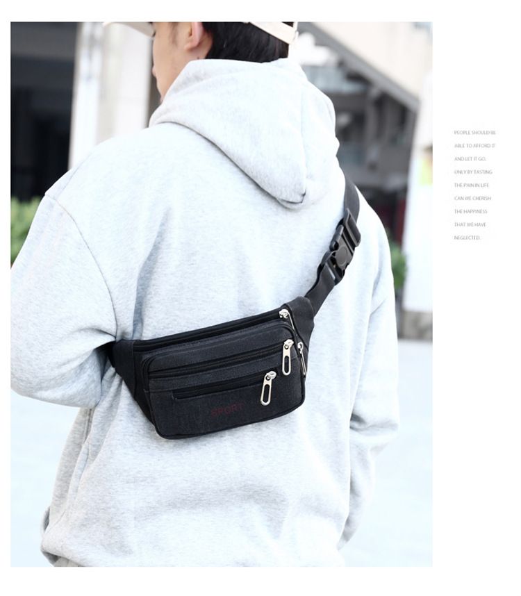 Waist Packs Waist Bag for Men Women Large Capacity Multifunctional Construction Site Work Canvas Wear-Resistant Fashionable Business Wallet Collection