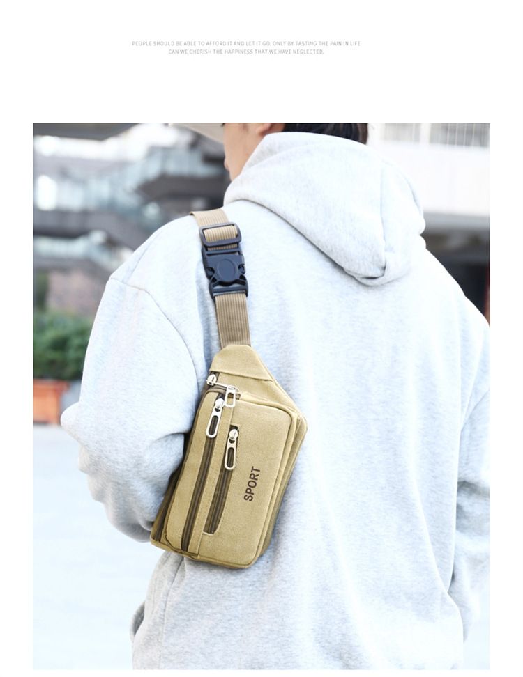 Waist Packs Waist Bag for Men Women Large Capacity Multifunctional Construction Site Work Canvas Wear-Resistant Fashionable Business Wallet Collection