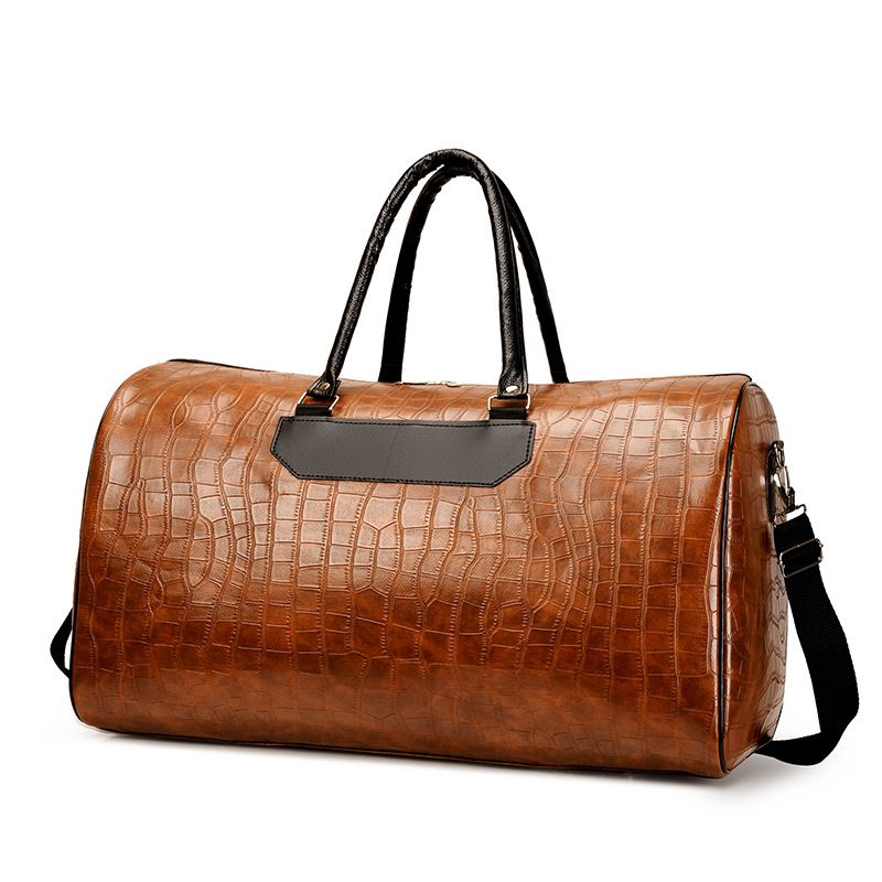 Travel Bags Gym Bag PU Crossbody Bag Business Travel Bag Short Trip Backpack Men's Large Capacity Luggage Tote