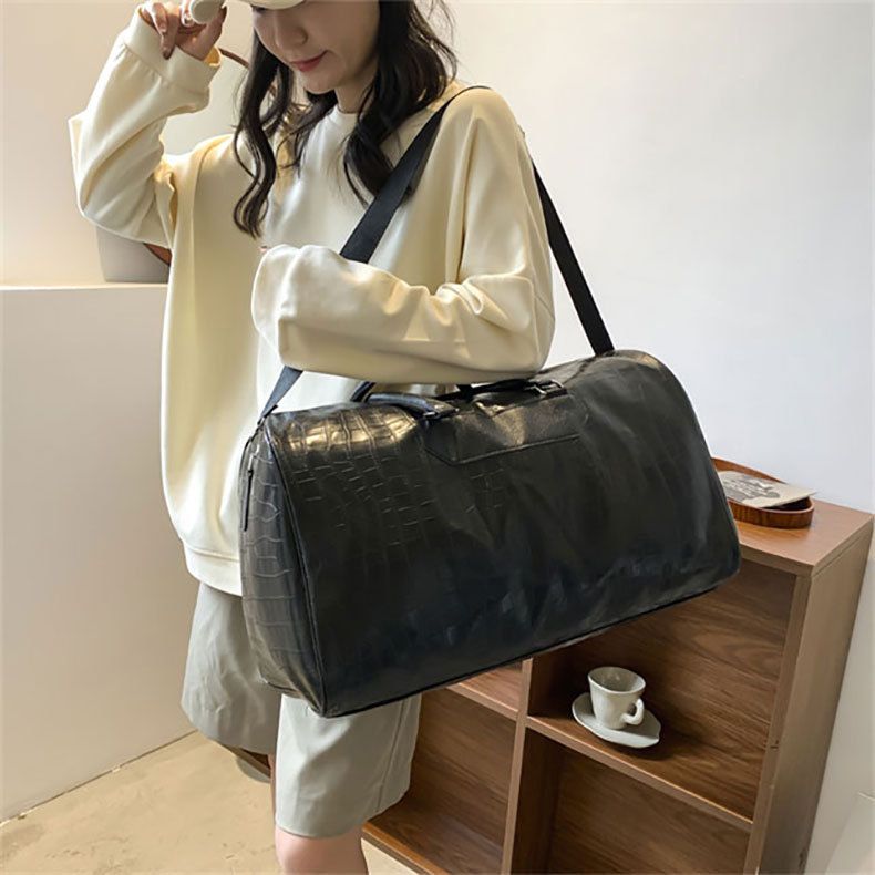 Travel Bags Gym Bag PU Crossbody Bag Business Travel Bag Short Trip Backpack Men's Large Capacity Luggage Tote