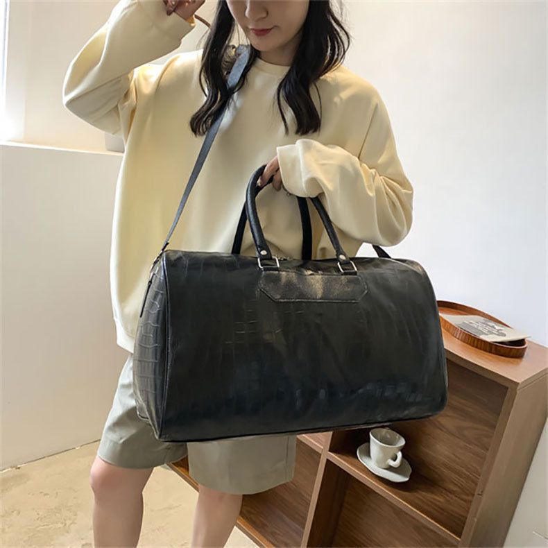Travel Bags Gym Bag PU Crossbody Bag Business Travel Bag Short Trip Backpack Men's Large Capacity Luggage Tote