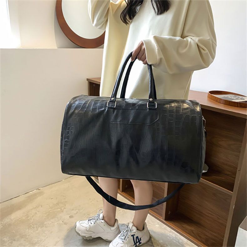 Travel Bags Gym Bag PU Crossbody Bag Business Travel Bag Short Trip Backpack Men's Large Capacity Luggage Tote