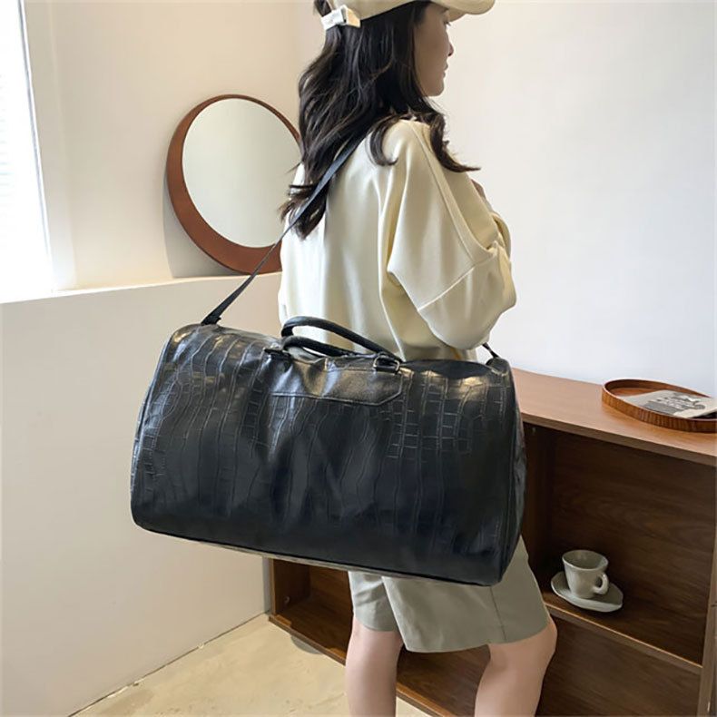 Travel Bags Gym Bag PU Crossbody Bag Business Travel Bag Short Trip Backpack Men's Large Capacity Luggage Tote