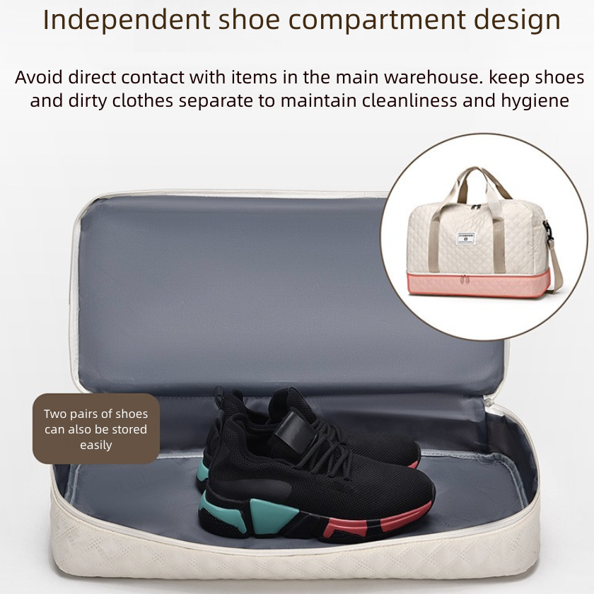 Gym Bag Fitness Bag High-End Dry Wet Separation Business Travel Storage Sports Crossbody Bag Women's Large Capacity Luggage Travel Bag