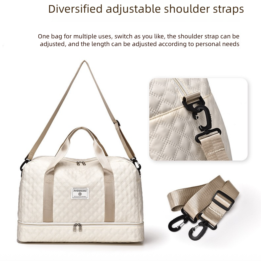 Gym Bag Fitness Bag High-End Dry Wet Separation Business Travel Storage Sports Crossbody Bag Women's Large Capacity Luggage Travel Bag
