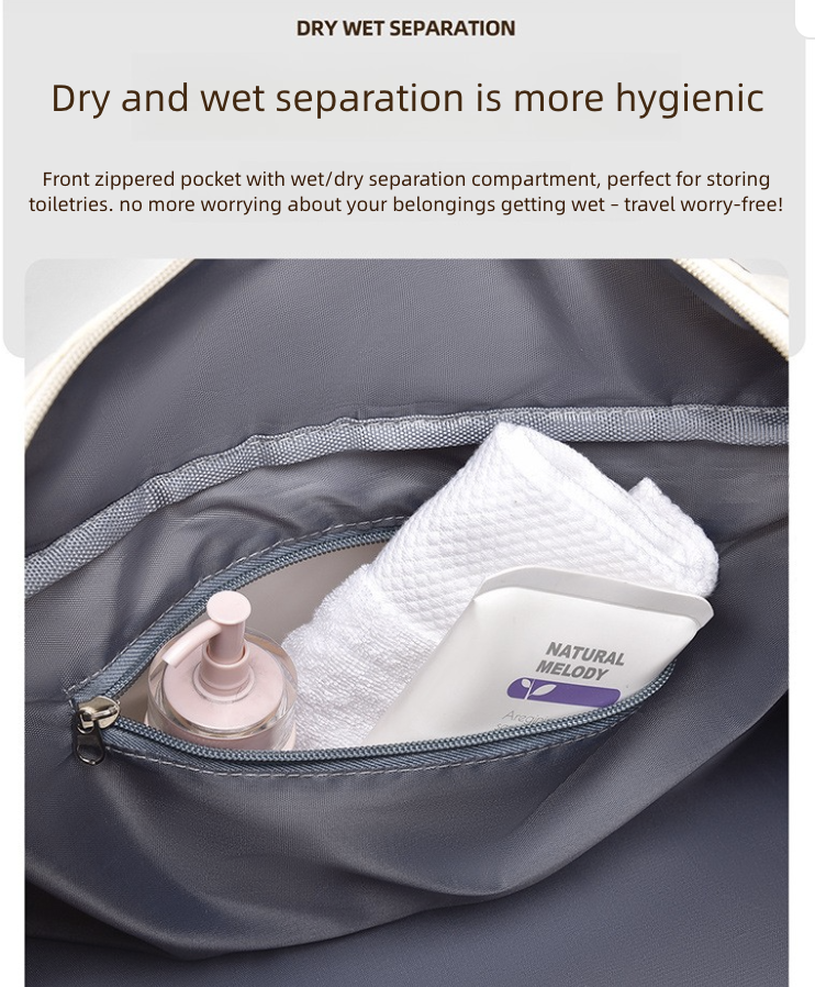 Gym Bag Fitness Bag High-End Dry Wet Separation Business Travel Storage Sports Crossbody Bag Women's Large Capacity Luggage Travel Bag