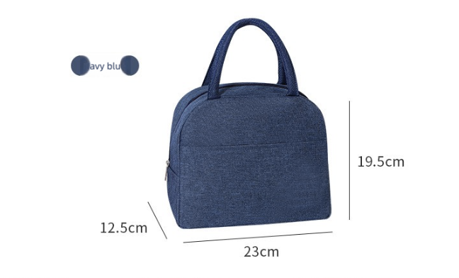 Handheld Oxford Fabric Lunch Bag Aluminum Foil Insulated Lunch Bag Bento Box Ice Preservation Thermal Cooler Bag Organizer Bags
