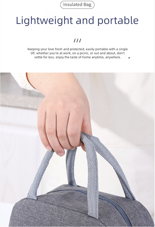 Handheld Oxford Fabric Lunch Bag Aluminum Foil Insulated Lunch Bag Bento Box Ice Preservation Thermal Cooler Bag Organizer Bags