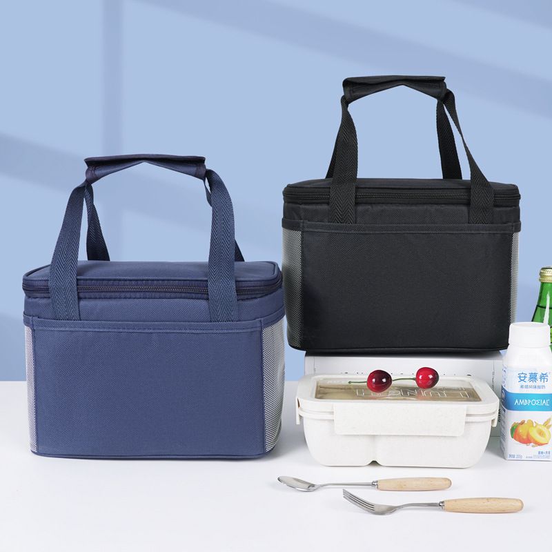 Handheld Large Insulated Bag Picnic Bag Large Ice Pack Aluminum Foil Thick Lunch Box Bag Lunch Bag Bento Bag Organizer Bags