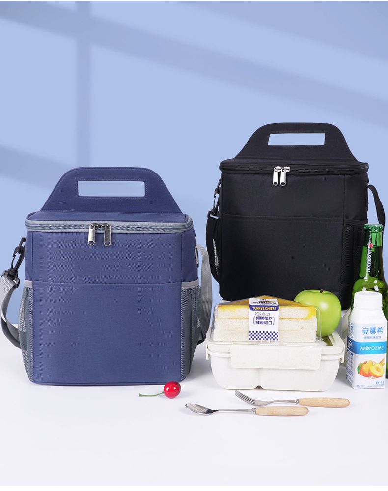 Outdoor Picnic Big Ice Pack Food Preservation Ice Protection Lunch Box Pack Bento Box Pack Work School Crossbody Hand-Held Carrying Lunch Bag