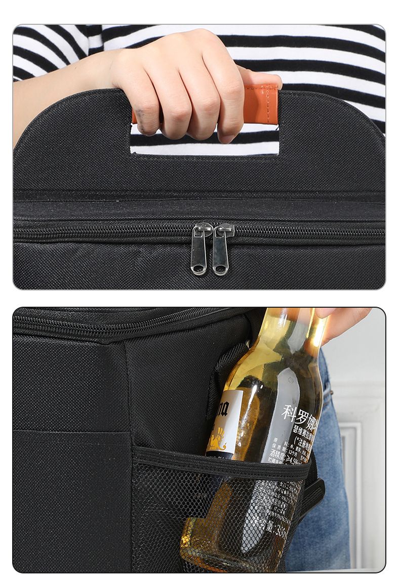 Outdoor Picnic Big Ice Pack Food Preservation Ice Protection Lunch Box Pack Bento Box Pack Work School Crossbody Hand-Held Carrying Lunch Bag