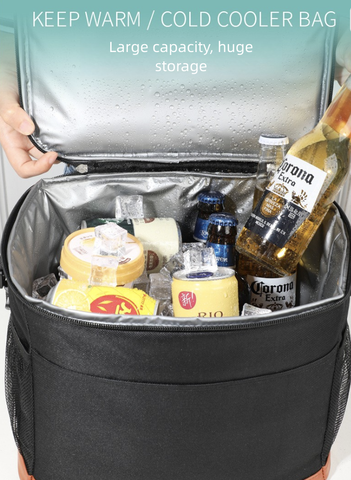 Outdoor Picnic Big Ice Pack Food Preservation Ice Protection Lunch Box Pack Bento Box Pack Work School Crossbody Hand-Held Carrying Lunch Bag