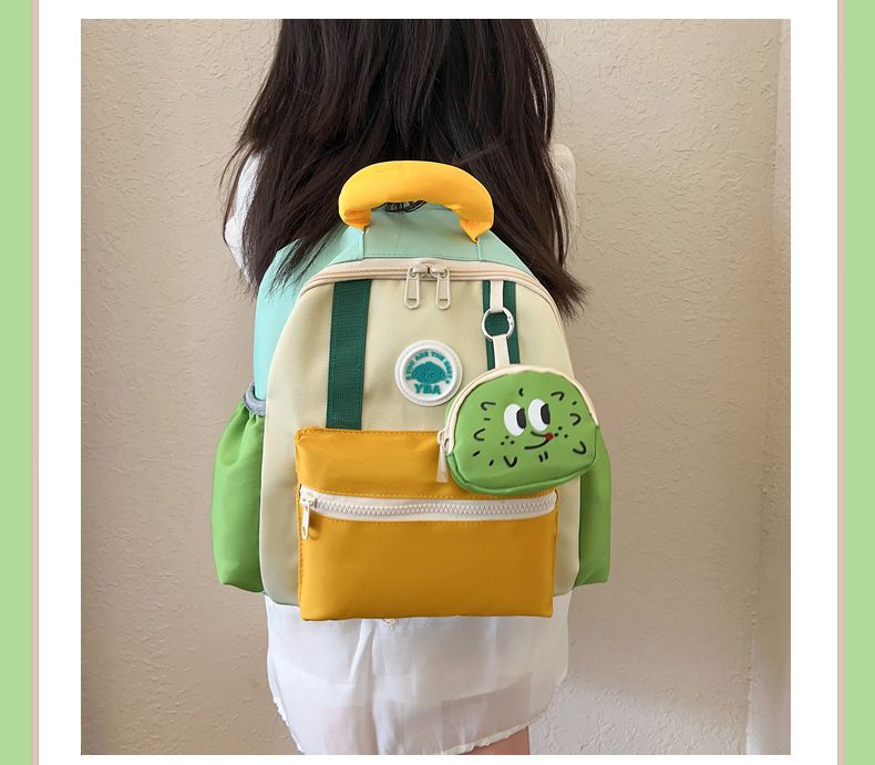 Backpack Bag Girl Trendy Kindergarten Backpack Fashionable Nylon Lightweight Children's Backpack Girls' Boys' Backpack
