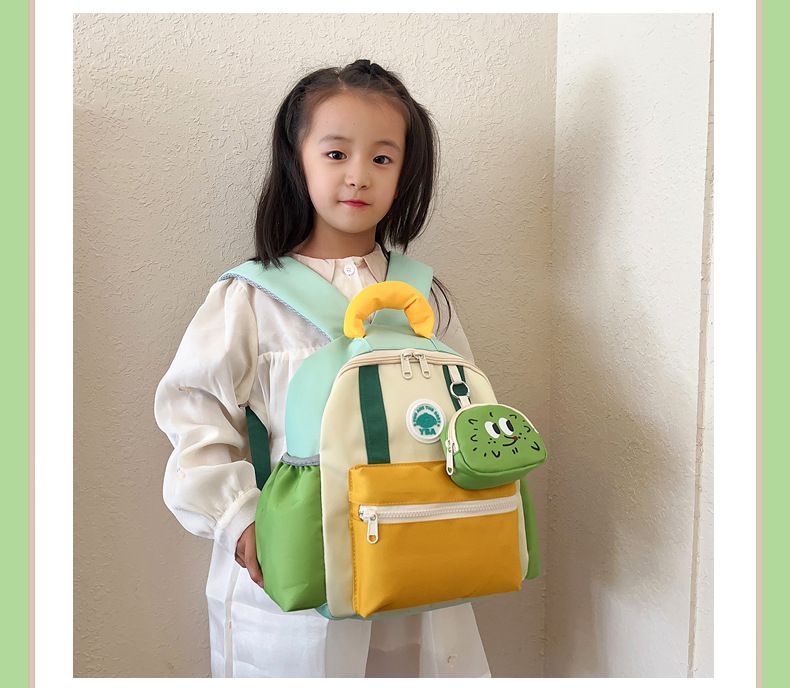Backpack Bag Girl Trendy Kindergarten Backpack Fashionable Nylon Lightweight Children's Backpack Girls' Boys' Backpack