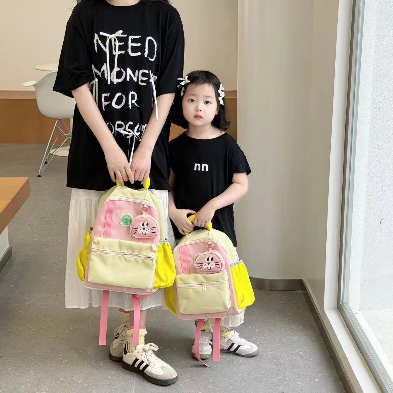 Backpack Bag Girl Trendy Kindergarten Backpack Fashionable Nylon Lightweight Children's Backpack Girls' Boys' Backpack