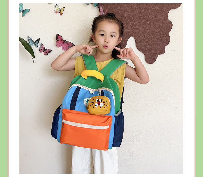 Backpack Bag Girl Trendy Kindergarten Backpack Fashionable Nylon Lightweight Children's Backpack Girls' Boys' Backpack