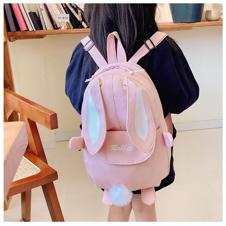 Backpack Bag Girl New Kindergarten Cartoon Cute Rabbit Style Children's Backpack Girls' Backpack Travel Backpack