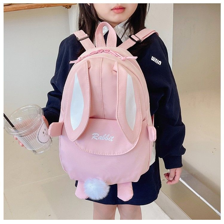 Backpack Bag Girl New Kindergarten Cartoon Cute Rabbit Style Children's Backpack Girls' Backpack Travel Backpack
