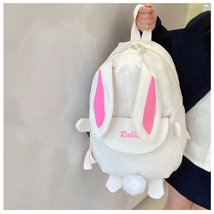 Backpack Bag Girl New Kindergarten Cartoon Cute Rabbit Style Children's Backpack Girls' Backpack Travel Backpack