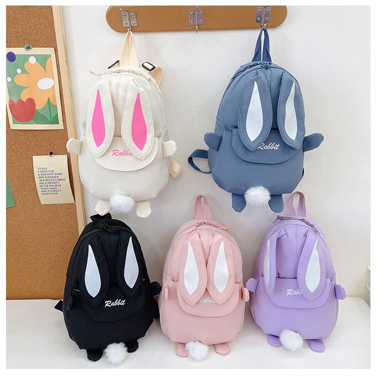 Backpack Bag Girl New Kindergarten Cartoon Cute Rabbit Style Children's Backpack Girls' Backpack Travel Backpack