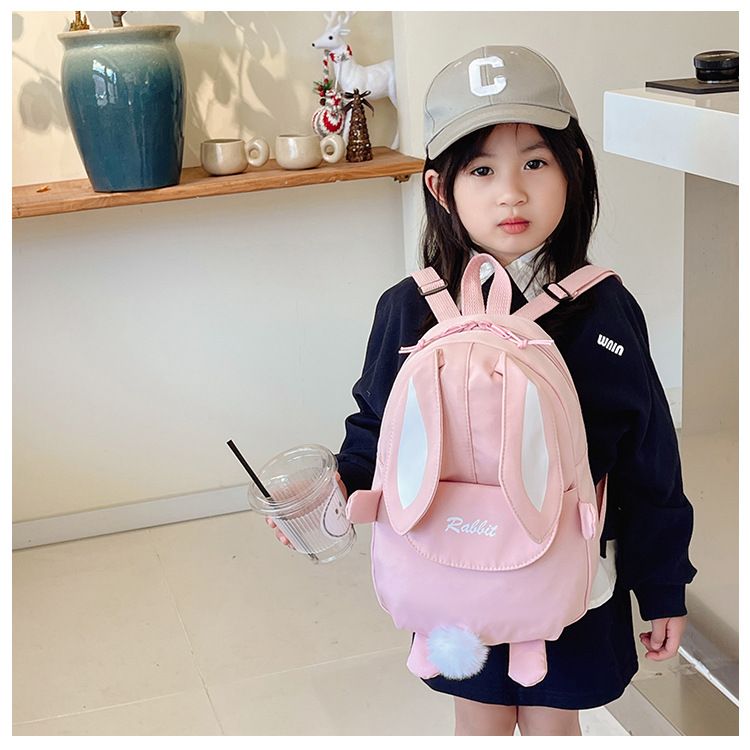 Backpack Bag Girl New Kindergarten Cartoon Cute Rabbit Style Children's Backpack Girls' Backpack Travel Backpack