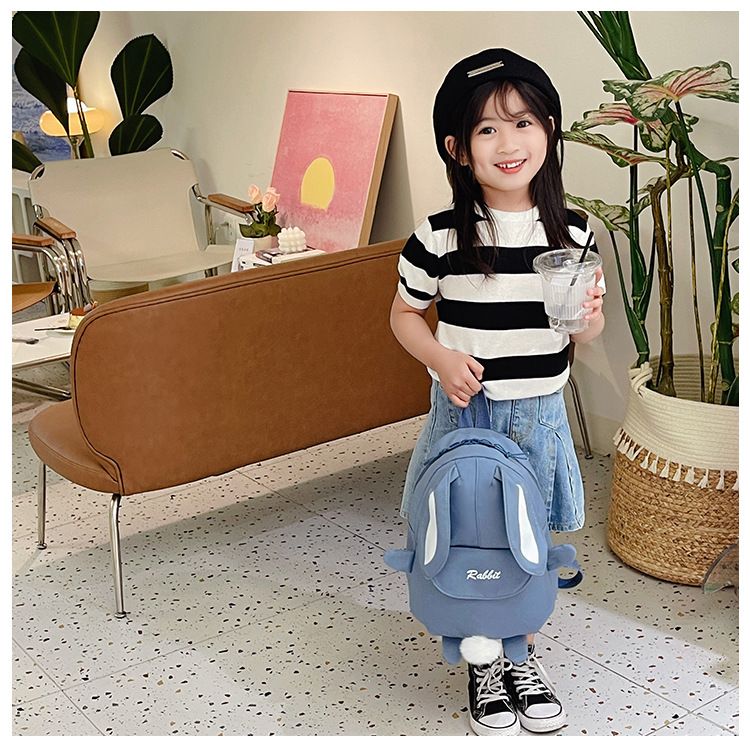 Backpack Bag Girl New Kindergarten Cartoon Cute Rabbit Style Children's Backpack Girls' Backpack Travel Backpack