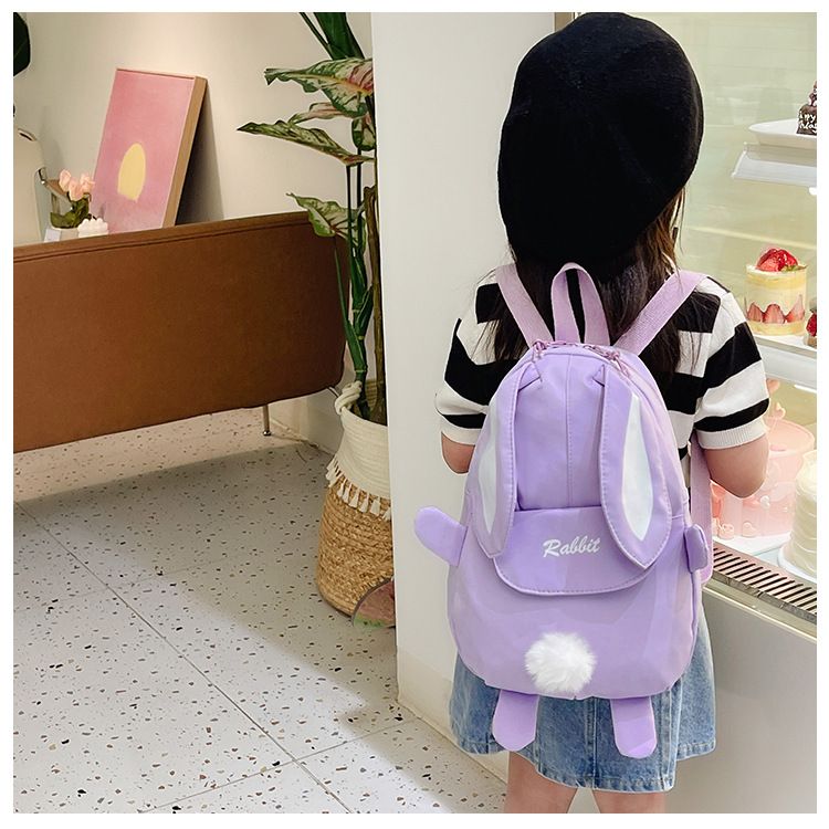 Backpack Bag Girl New Kindergarten Cartoon Cute Rabbit Style Children's Backpack Girls' Backpack Travel Backpack