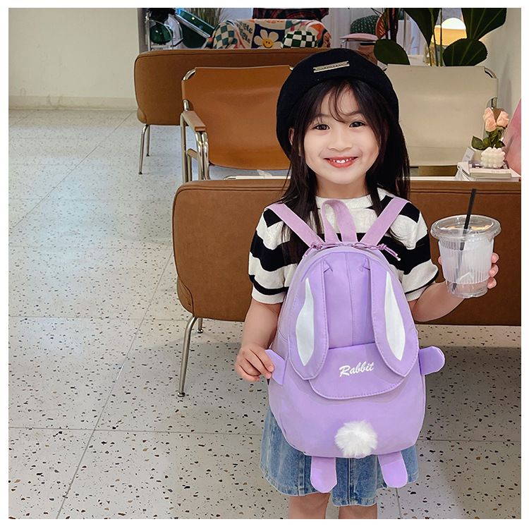 Backpack Bag Girl New Kindergarten Cartoon Cute Rabbit Style Children's Backpack Girls' Backpack Travel Backpack