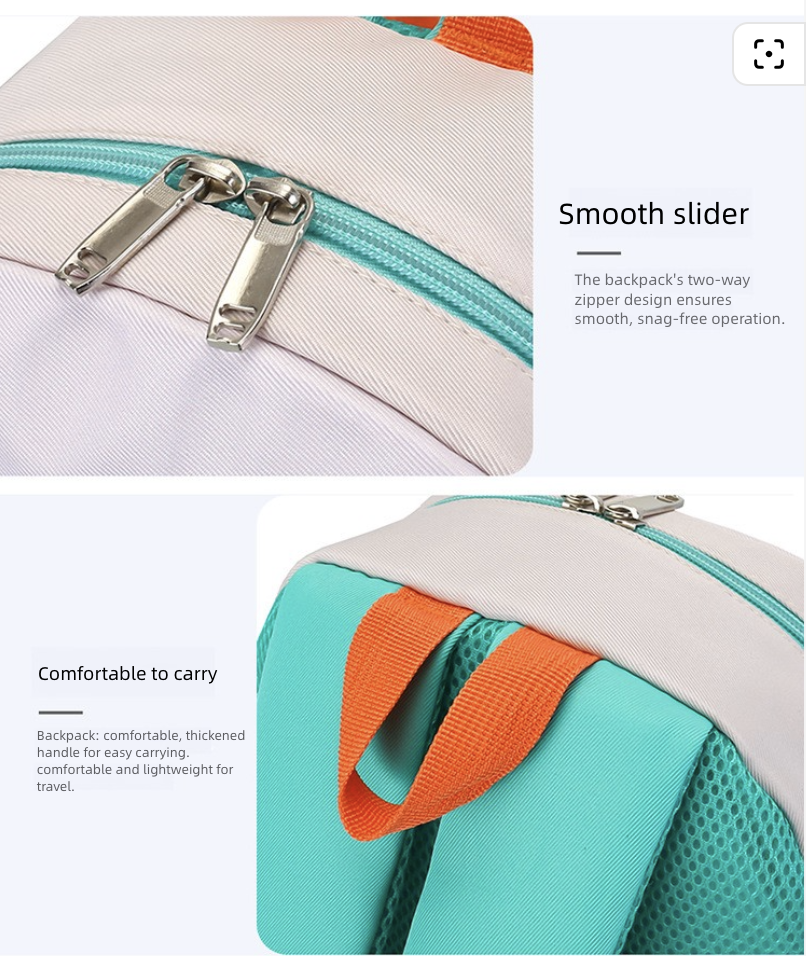 Backpack Bag Girl Backpack School Bag Truck Image Kindergarten Backpack 3-6 Year Old Middle Class Boys Girls Modern Trendy Cool Nylon Color Blocking Girl's Bags Backpacks