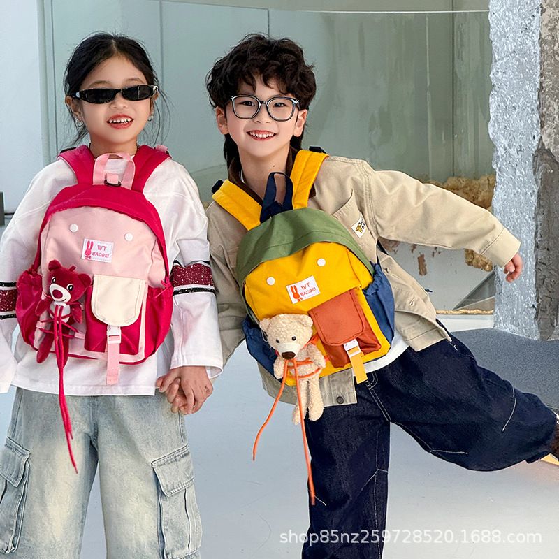 Kindergarten Backpack Leisure Children's Backpack New Style for Boys Girls Babies Travel Backpack Boy's Bags Backpacks