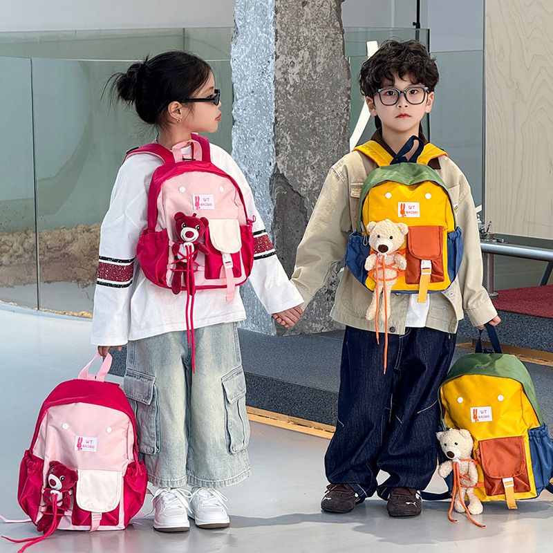 Kindergarten Backpack Leisure Children's Backpack New Style for Boys Girls Babies Travel Backpack Boy's Bags Backpacks