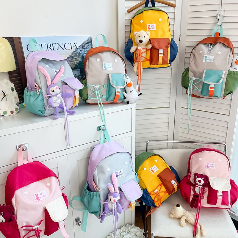 Kindergarten Backpack Leisure Children's Backpack New Style for Boys Girls Babies Travel Backpack Boy's Bags Backpacks