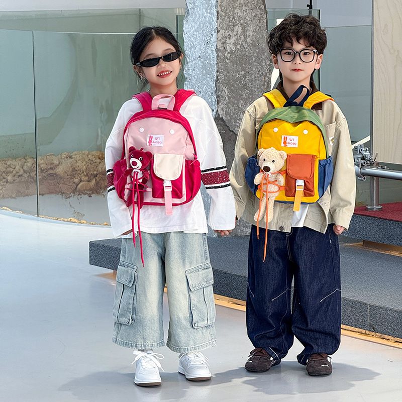 Kindergarten Backpack Leisure Children's Backpack New Style for Boys Girls Babies Travel Backpack Boy's Bags Backpacks